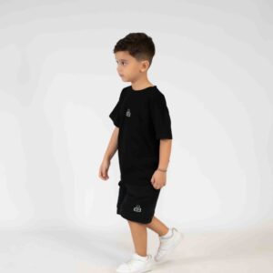 Two‑Piece Set with Oversized Tee & Relaxed Shorts