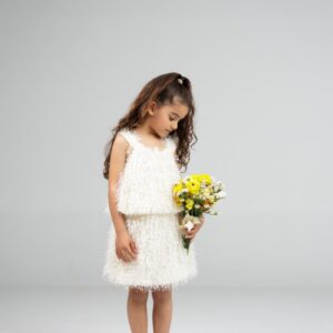 GNS 982 (WC) Textured Sleeveless Top with Layered Detail