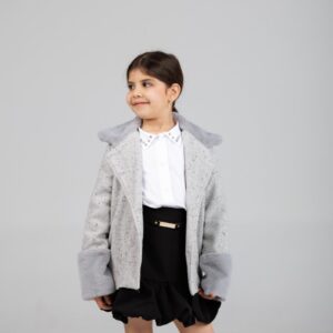 GNS 815 (WC) Textured Longline Jacket with Wide Cuffs