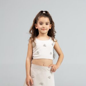 Sleeveless Embellished Crop Top