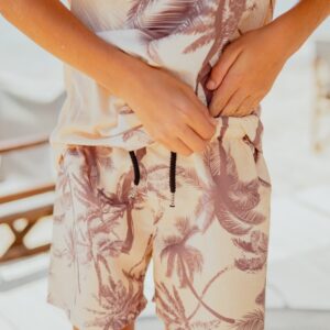 Swim Trunks with Minimal Pattern